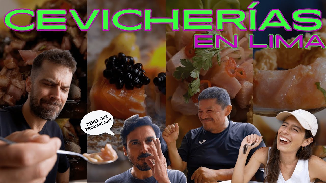 4 CEVICHES QUE TIENES QUE PROBAR ESTE VERANO. Luciano y tejadita rompen la dieta!