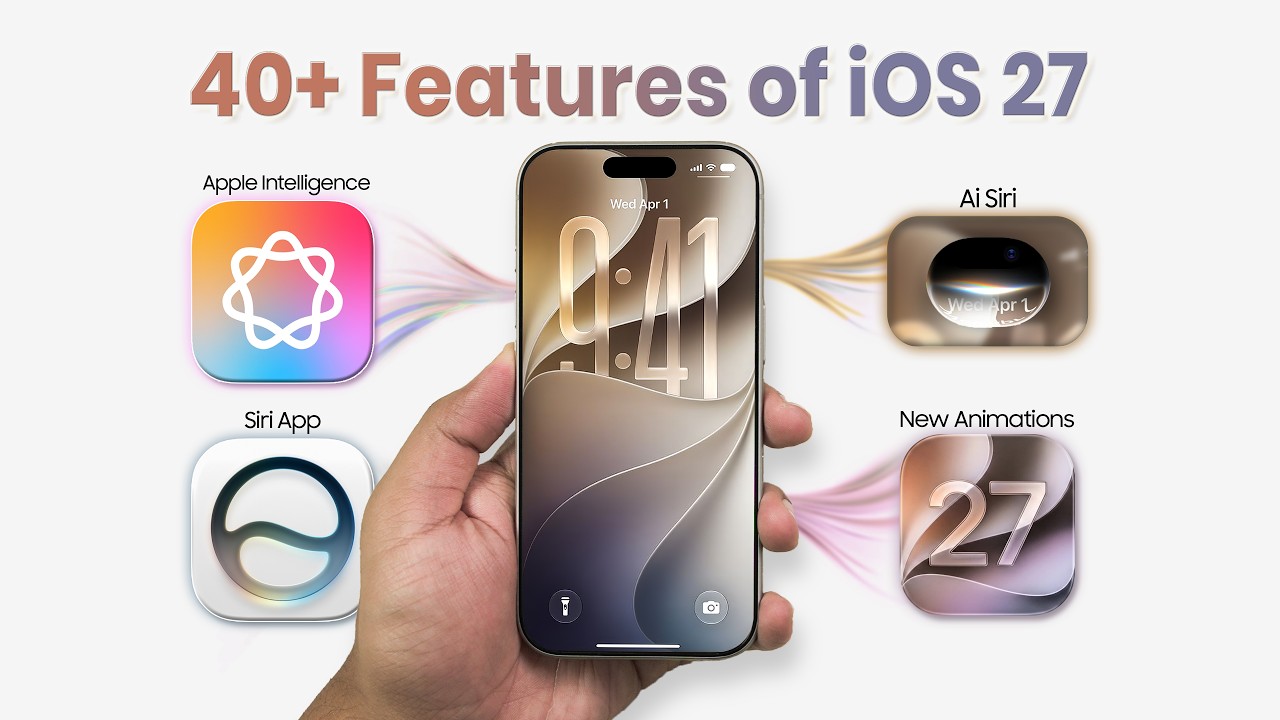 40+ Features of iOS 27 | Tips and Tricks | TechRJ