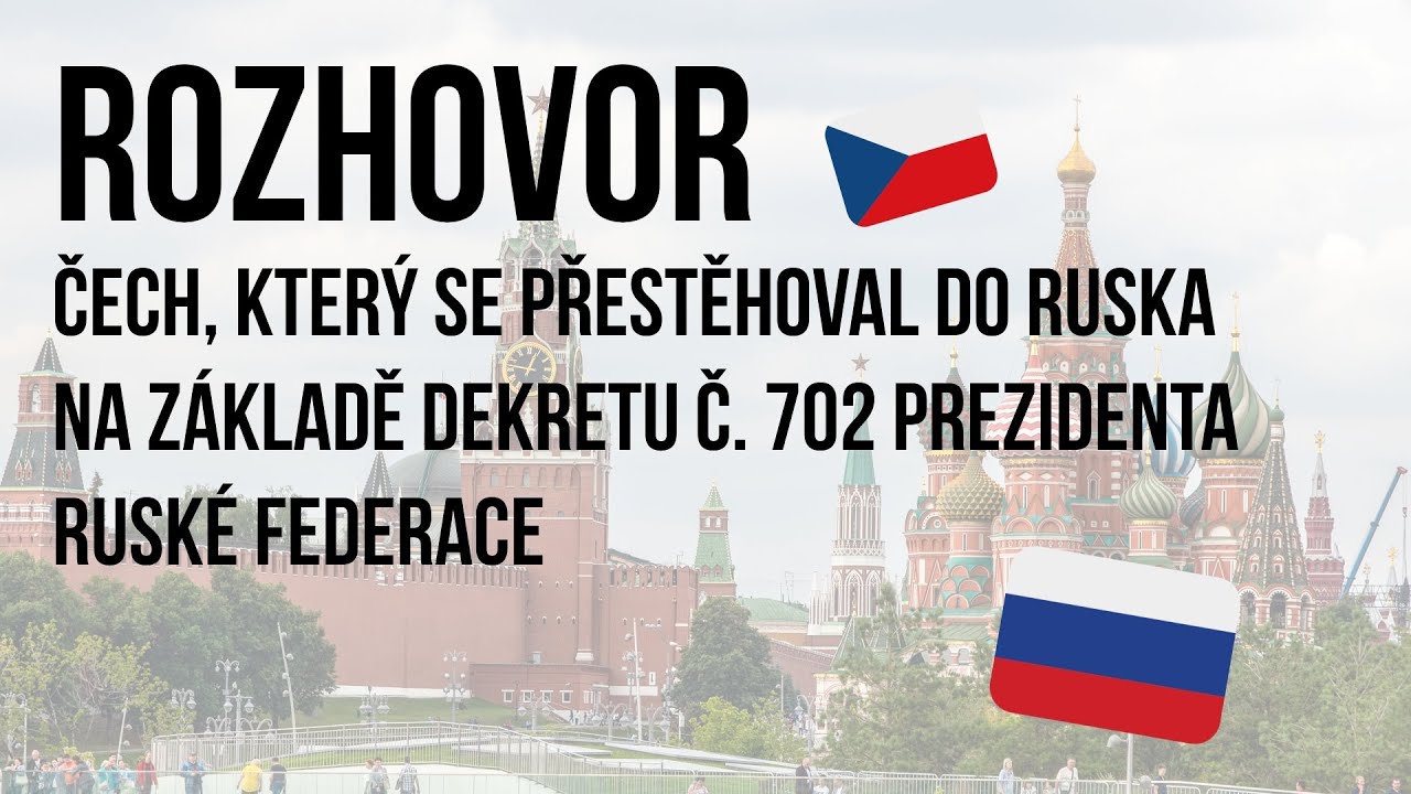 ČECH se odstěhoval do RUSKA! Výnos ruského prezidenta o tradičních hodnotách
