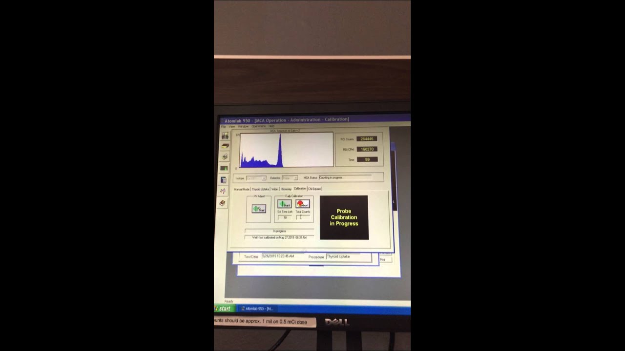 quality control for well counter and uptake probe