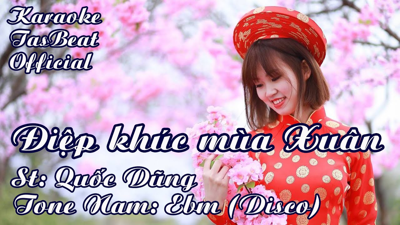 Karaoke Điệp Khúc Mùa Xuân (Disco) Tone Nam | TAS BEAT