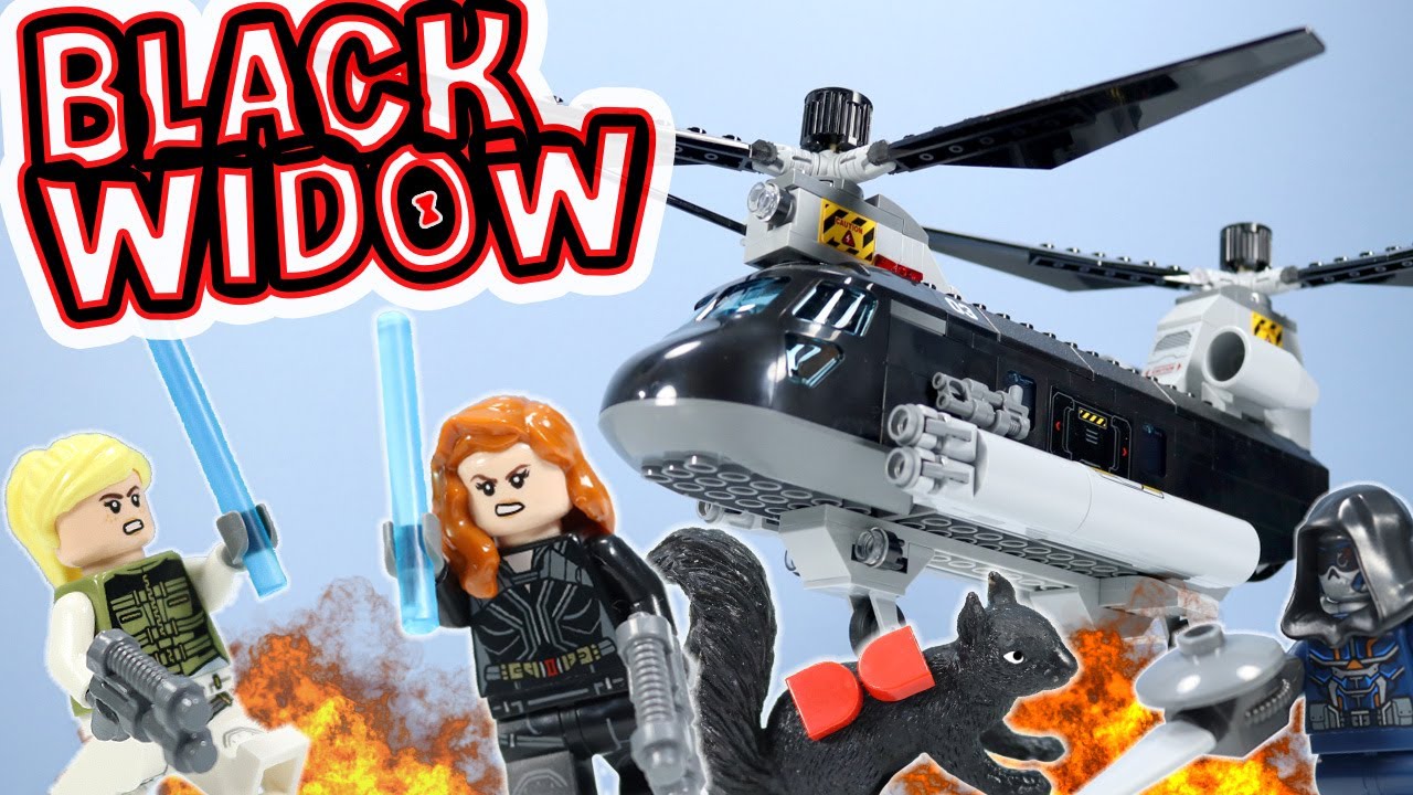 LEGO Marvel Black Widow's Helicopter Chase Speed Build 2020