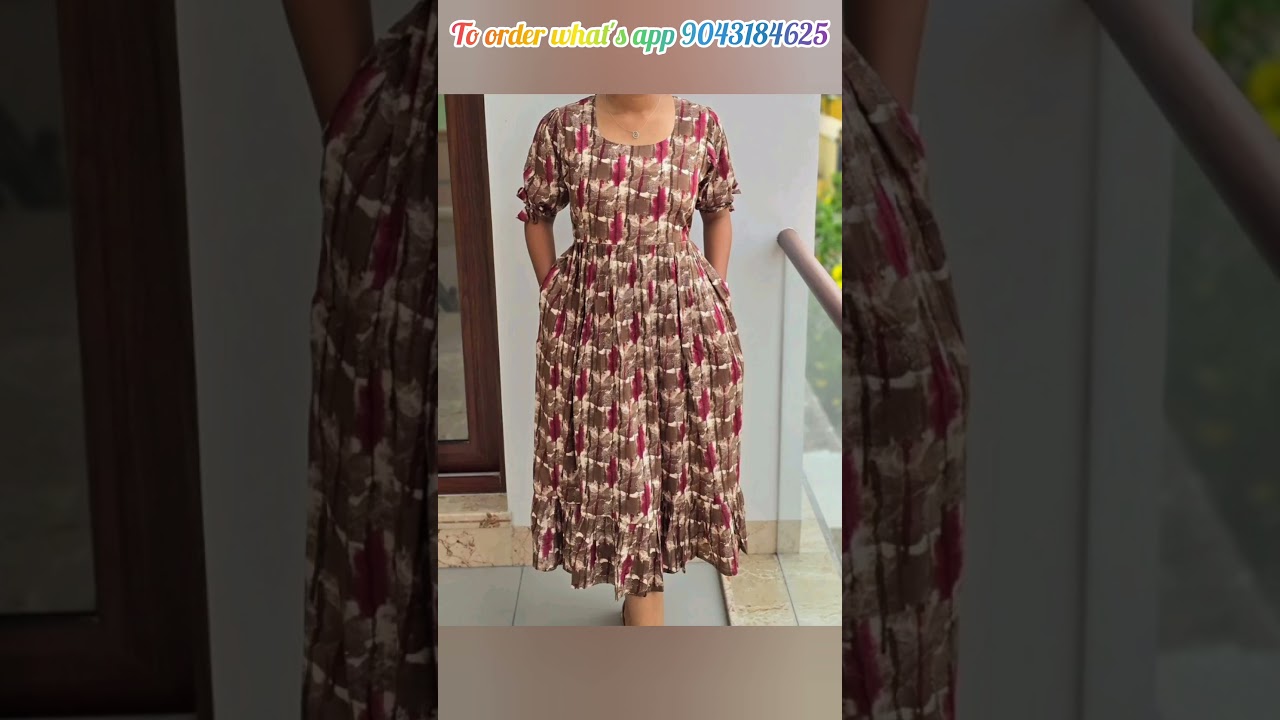 Restock Western wear Rayon Puff sleeve with rope 44 inch Price : 770 freeship S to XXL#chudidhar