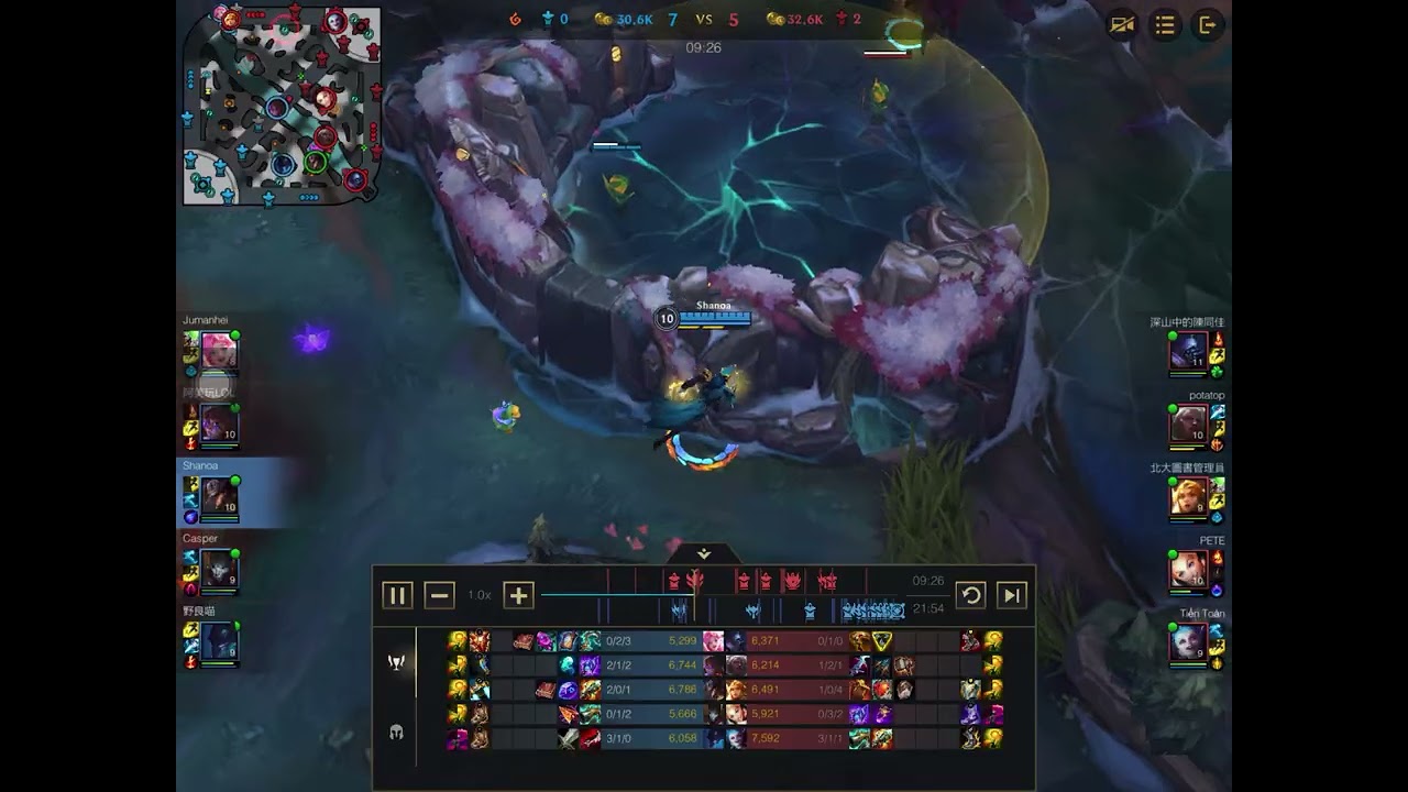 Wild Rift 積分鑽石場 逆命上路（落後10k逆轉）