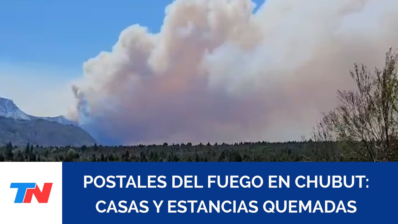INCENDIOS EN CHUBUT: casas y estancias quemadas, las postales del fuego