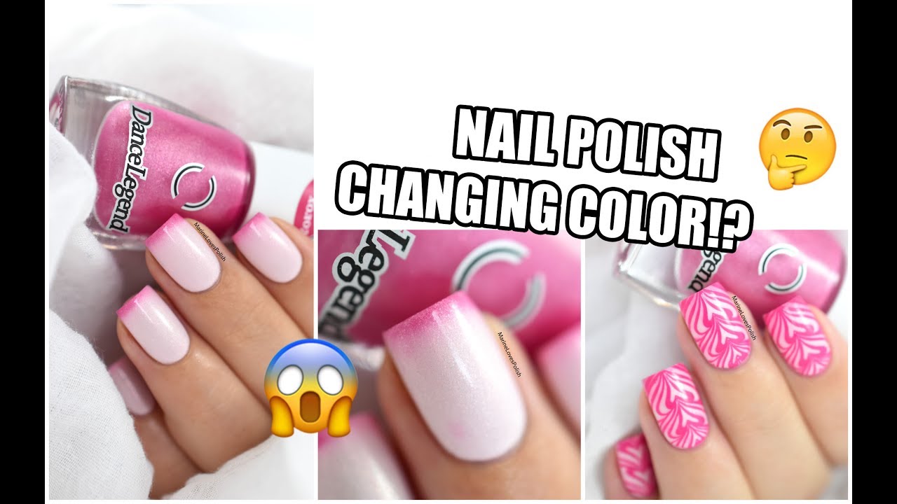 How To: Color Changing Thermal Polish + Watermarble Stamping Nail Art || Marine Loves Polish