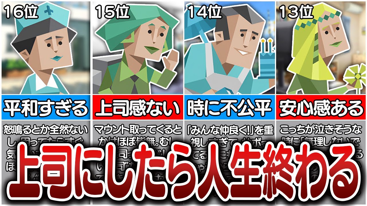 全16タイプの『上司にしたらヤバいMBTIランキング』がリアルすぎた･･･