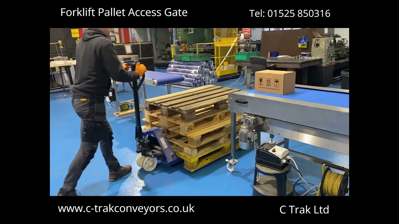 Forklift Pallet Access with Retractable Gate UK at C Trak Ltd