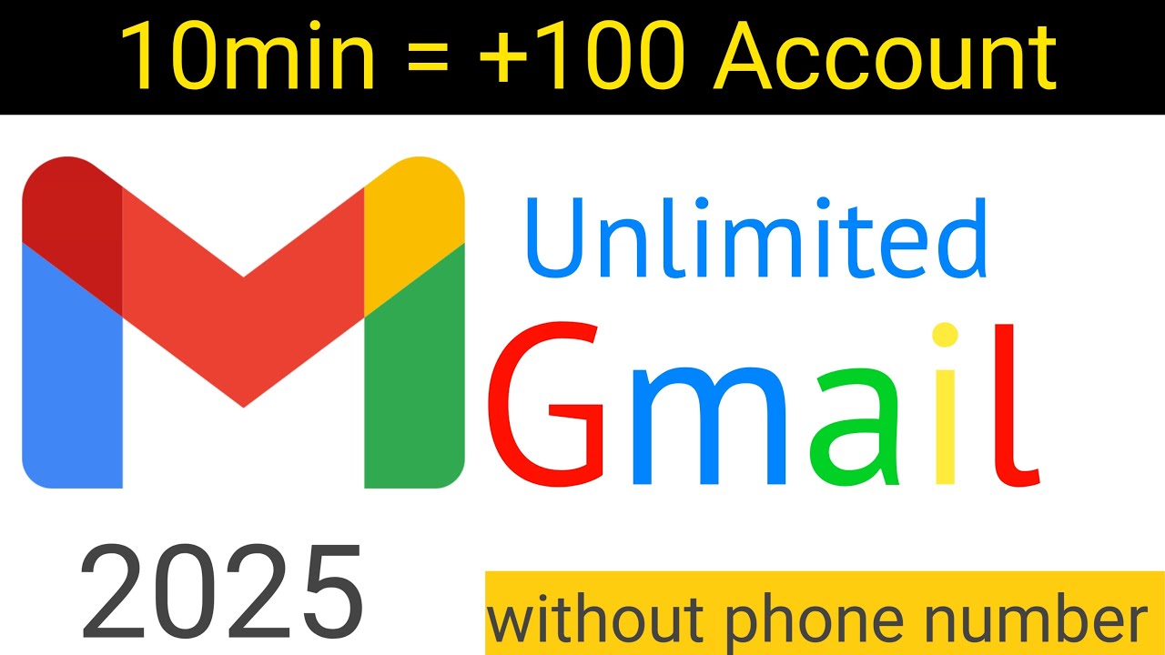 How to Create Unlimited Gmail Accounts Without a Phone Number in 2 Minutes