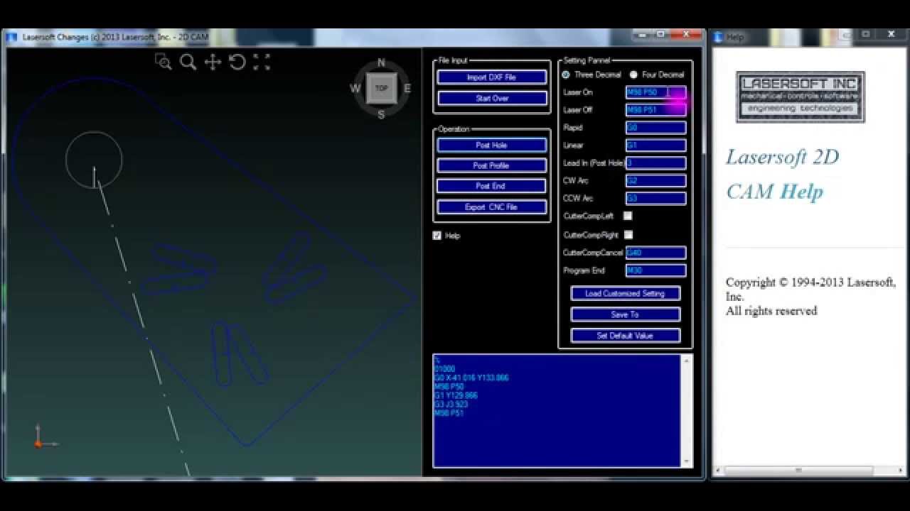 DXF TO CNC - Lasersoft 2D CAM Tutorial