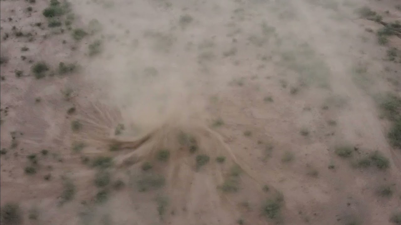 Man Chases Dust Devil With Drone in Arizona