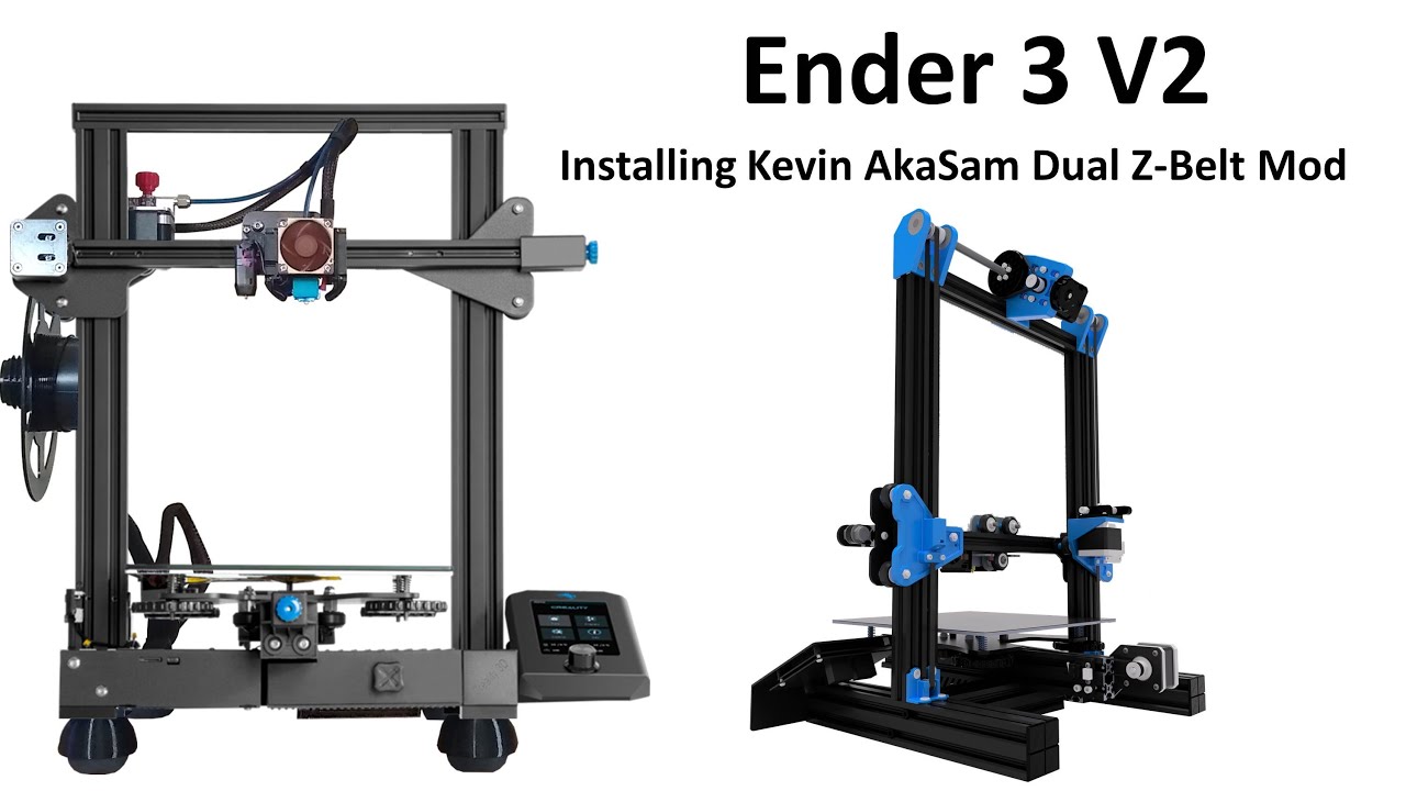 Ender 3 V2 3D Printer How to Ditch Your Lead Screw for Kevin AkaSam's Dual Z Belt Mod.