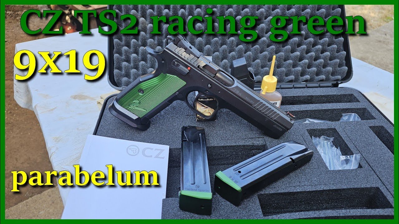 unboxing et presentation CZ TS2 racing green 9 para