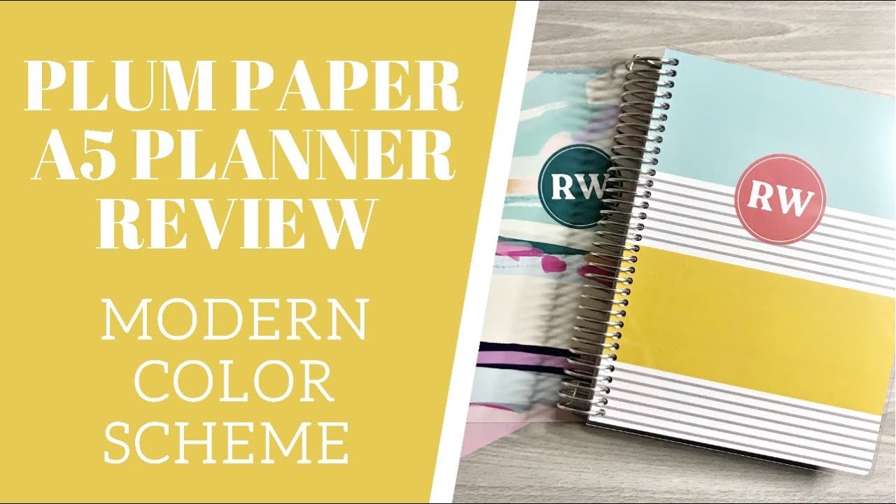 PLUM PAPER A5 PLANNER REVIEW | New Modern Color Scheme