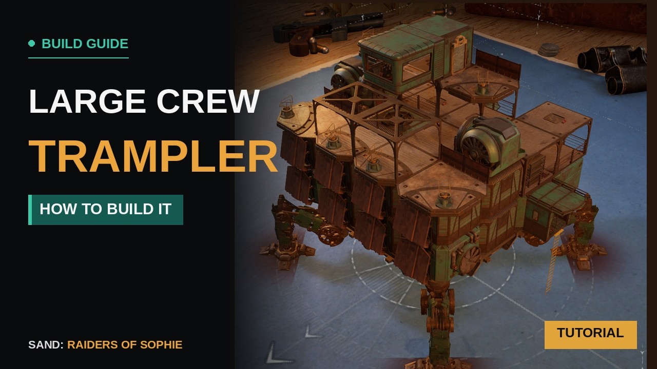 The Battleship! Undefeated Tier 2 Trampler!!! Large Crew Build (Sand: Raiders Of Sophie) #build