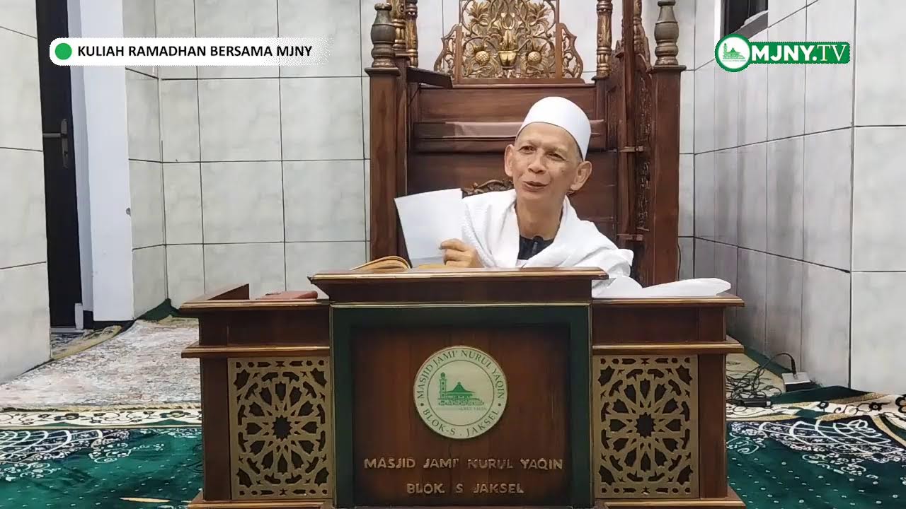 KULIAH SHUBUH MASJID JAMI' NURUL YAQIN|Ustadz H. Ahmad Dahlan.