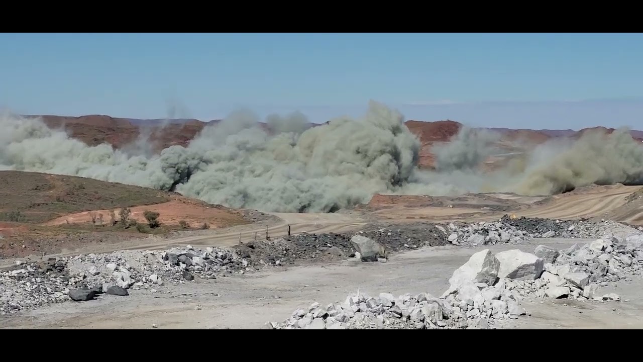 Blasting in Open pit mining Lithium