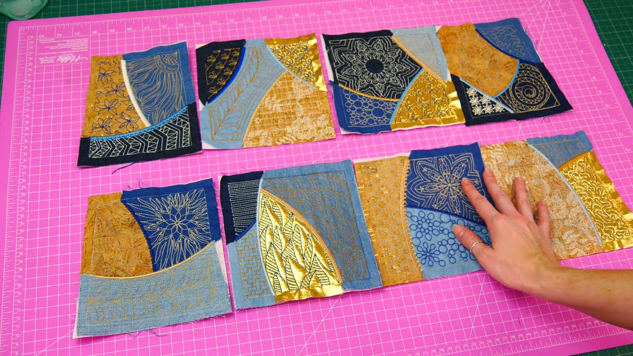 Quilted Patchwork Tote Bag Sew Along Machine Embroidery Design