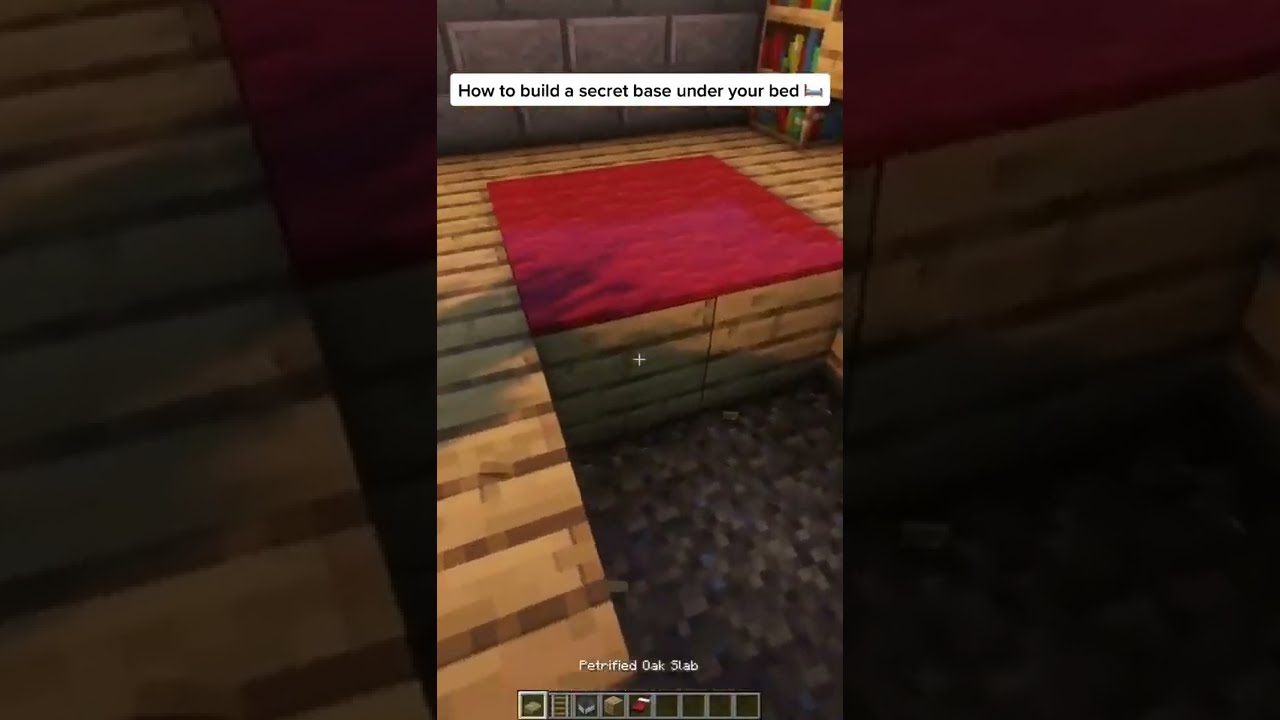 Minecraft: Under Bed Base | #shorts