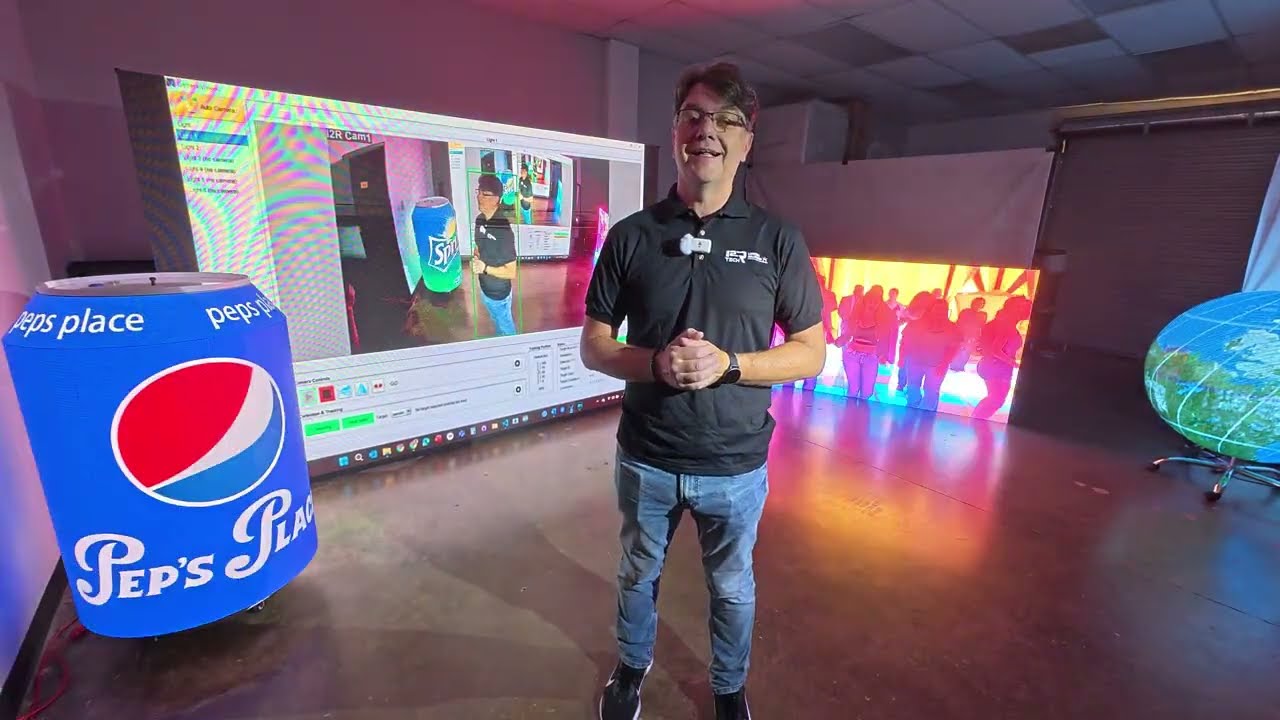 Automatic Follow-Spotting with our Moving Heads + Camera!!!