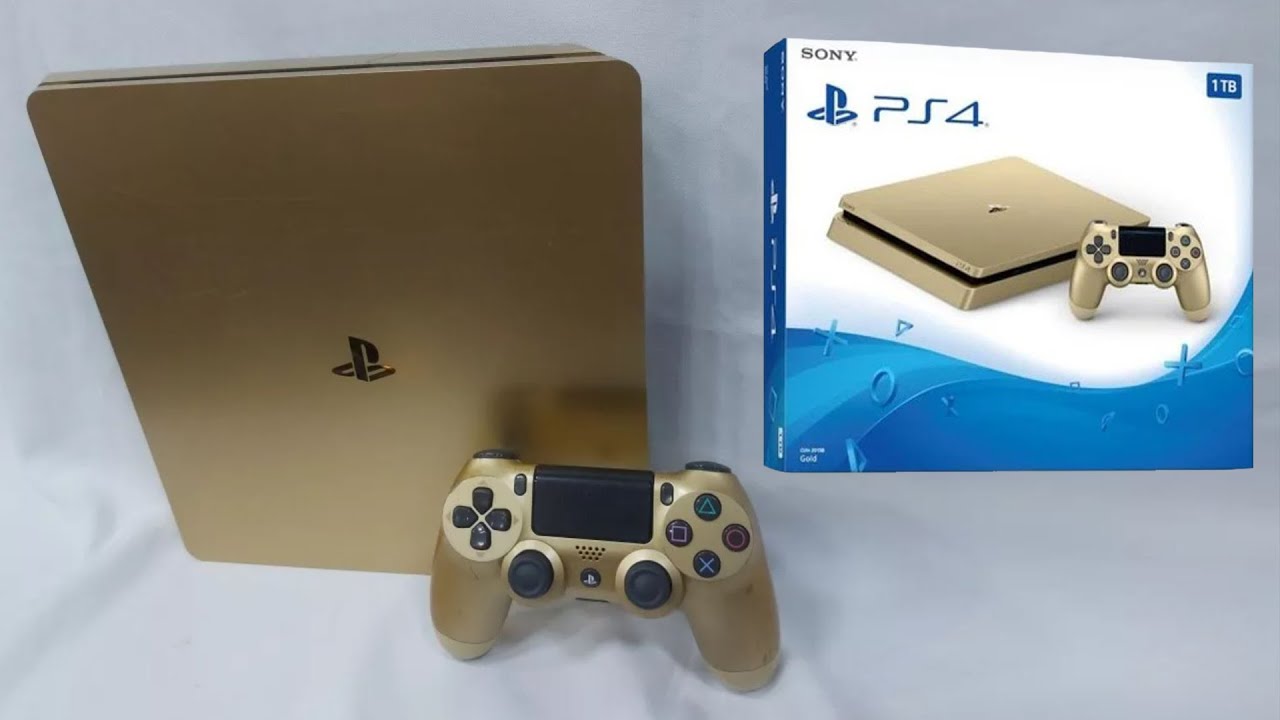Unboxing Ps4 Gold Slim (Pt Br) /Esse Console é Divino ! /