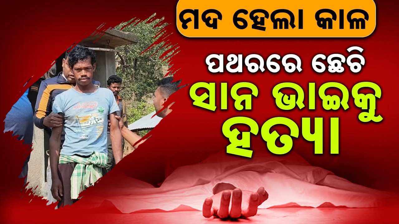 ପଥରରେ ଛେଚି ସାନ ଭାଇକୁ ହତ୍ୟା Elder Brother Kills Younger Brother After Drunken Fight in Mohana| Sambad