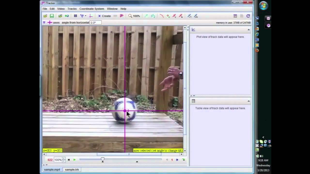 2-1 Constant Velocity Video Analysis (How to Use Tracker)
