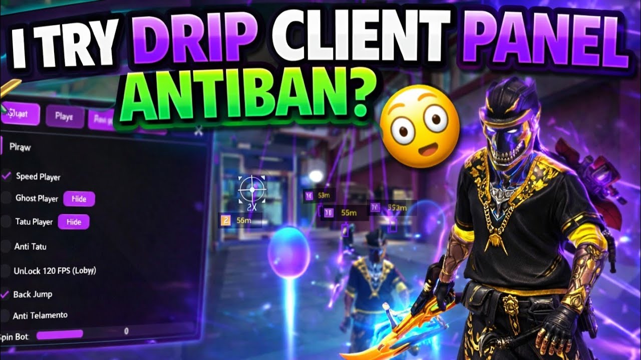 I Tried Drip Client Panel Antiban?🤔 Free Fire Drip Client Panel Android|Drip Client Free key🔥