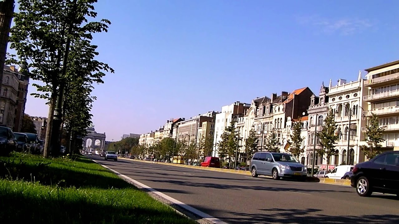 Brussels traffic between Merode & Montgomery in HD