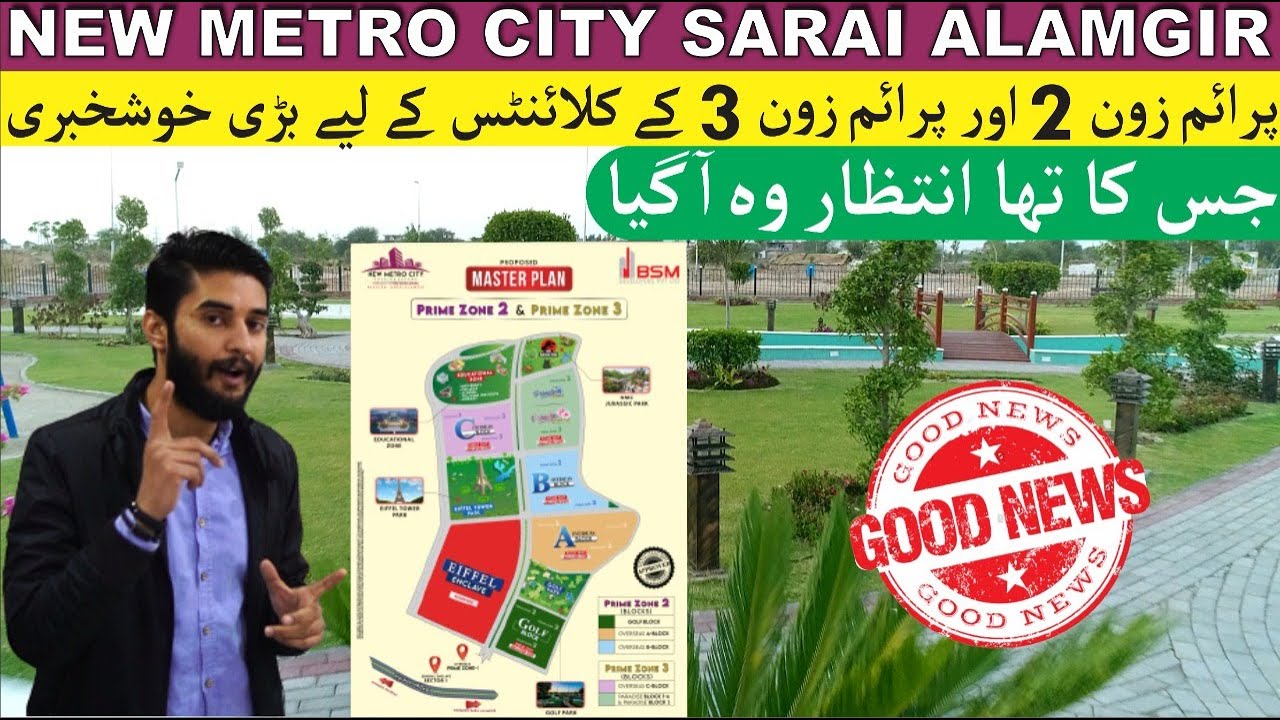 New Metro City, Master Plan Revealed For Prime Zone 2 & 3, Overseas Enclave, Awaz Marketing