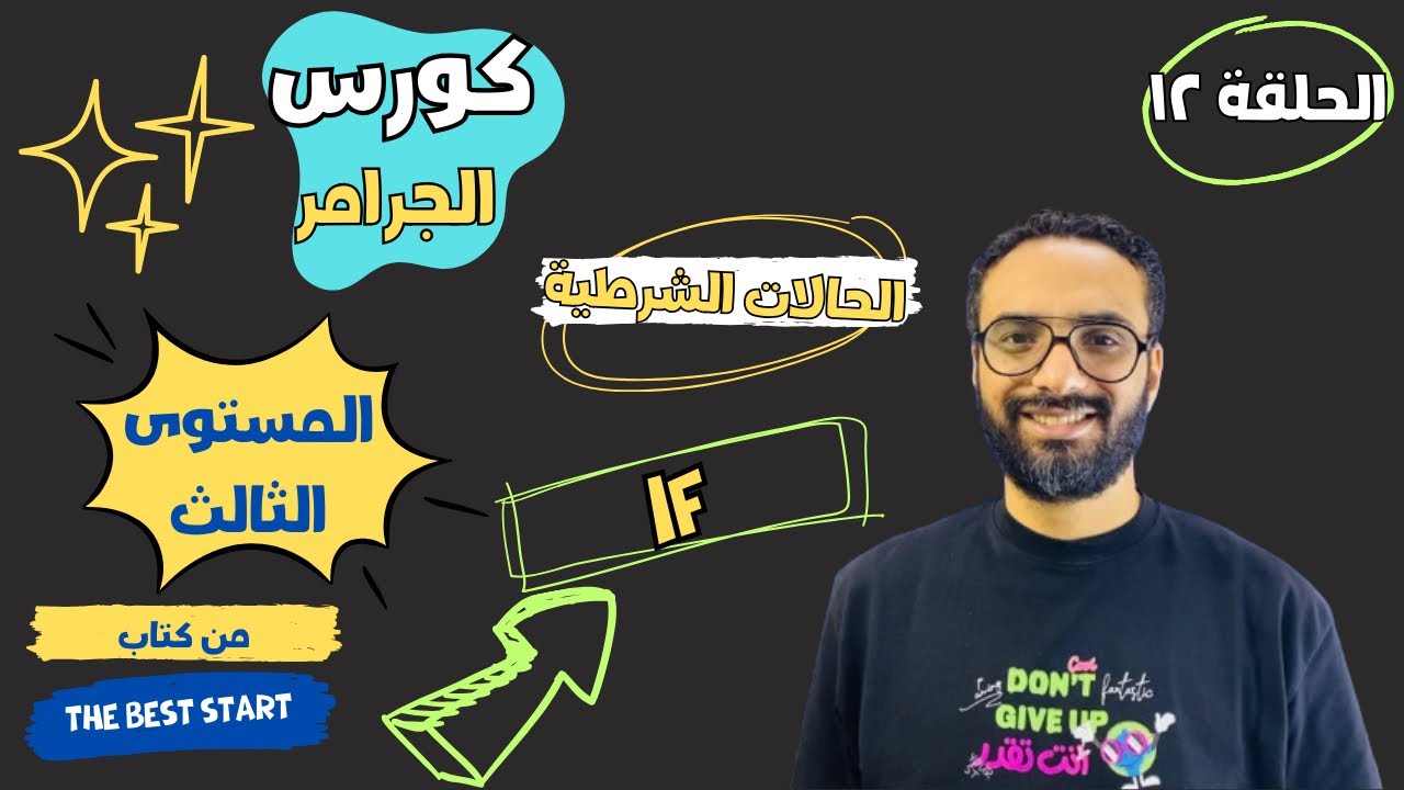 كورس التأسيس في الجرامر | المستوى الثالث | الحلقة الثانية عشر| شرح قاعدة حالات if | If Conditional