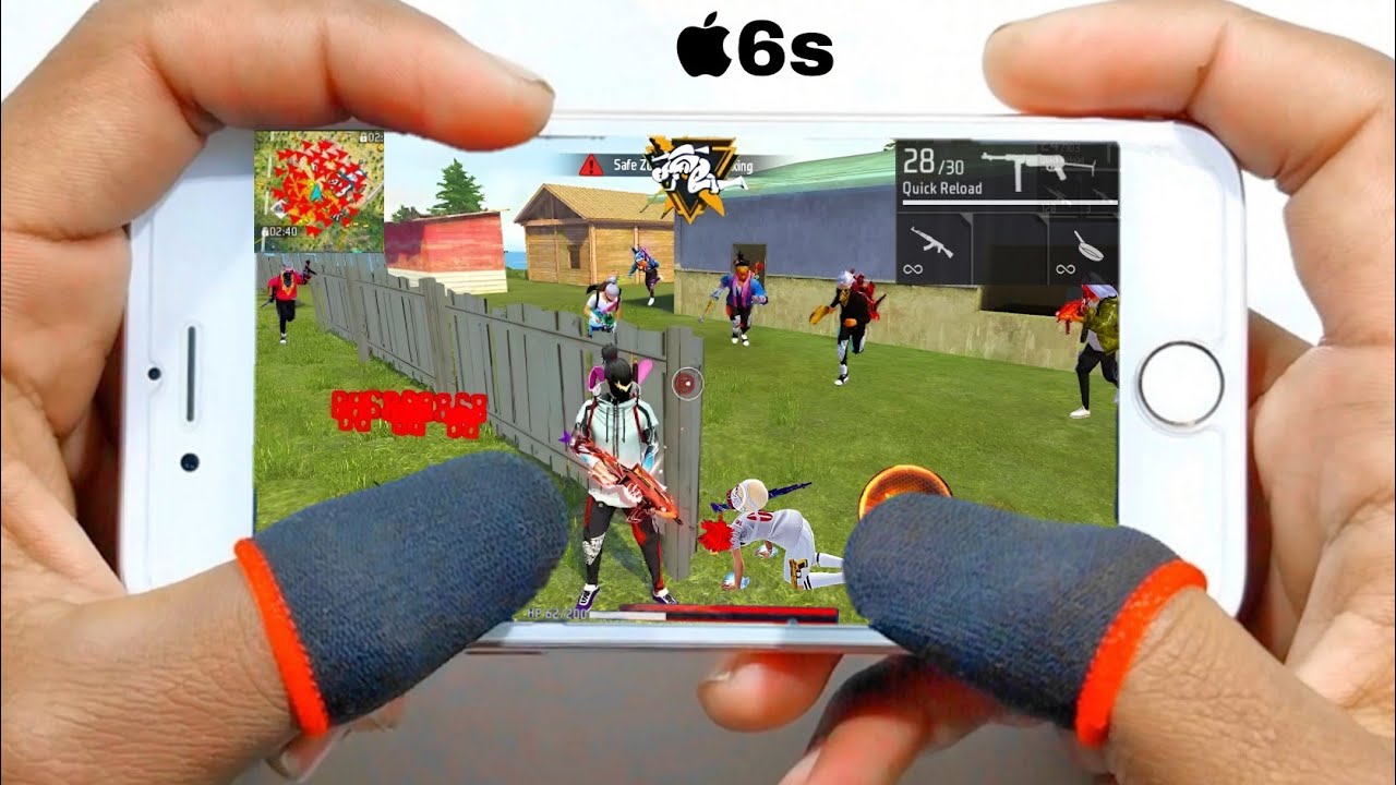 iphone 6 Free Fire Handcam hacker gameplay + 2gb ram+MACRO 2026🔥