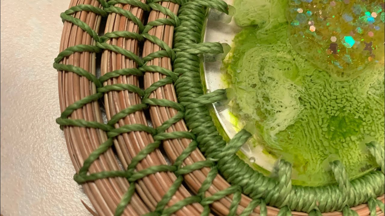 Diamond Stitch - Backstitch - Pine Needle Basket Coiling