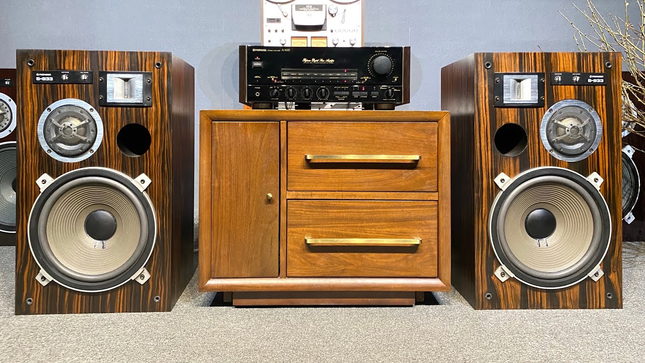 Bộ nghe nhạc Pioneer S-933 bass 30 vs Pioneer A-90D 12 sò tích hợp giải mã DAC