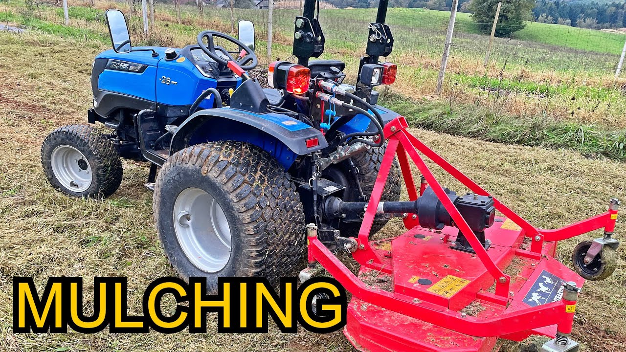 Solis 26 at Work – Mulching Small Field (Dolenjska)