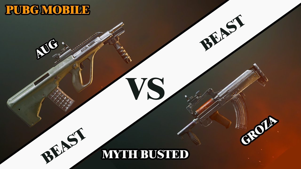 AUG VS Groza | Myth Busted | Are these Guns GARBAGE? | Full comparison | pubg mobile