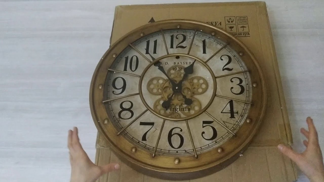 &Ccedil;ARKLI DUVAR SAATİ TANITIMI...