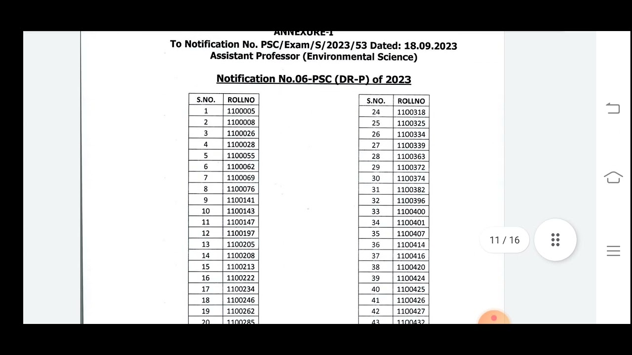JKPSC Assistant professor Written Test Result Out Finally 🤞 Botany Arabic Evs Persian chemistry