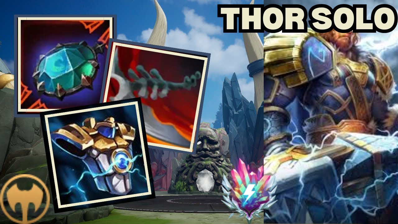 THOR BUFFS = BEST SOLO IN SMITE 2!! - Thor Deity Solo Smite 2 Gameplay