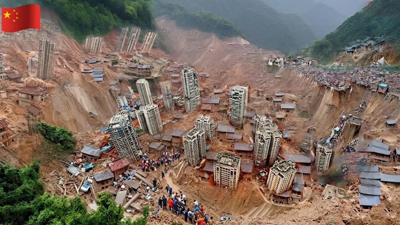 China Emergency: Sichuan Slammed by Floods and Landslides &mdash; Homes Buried, Buildings Collapsed