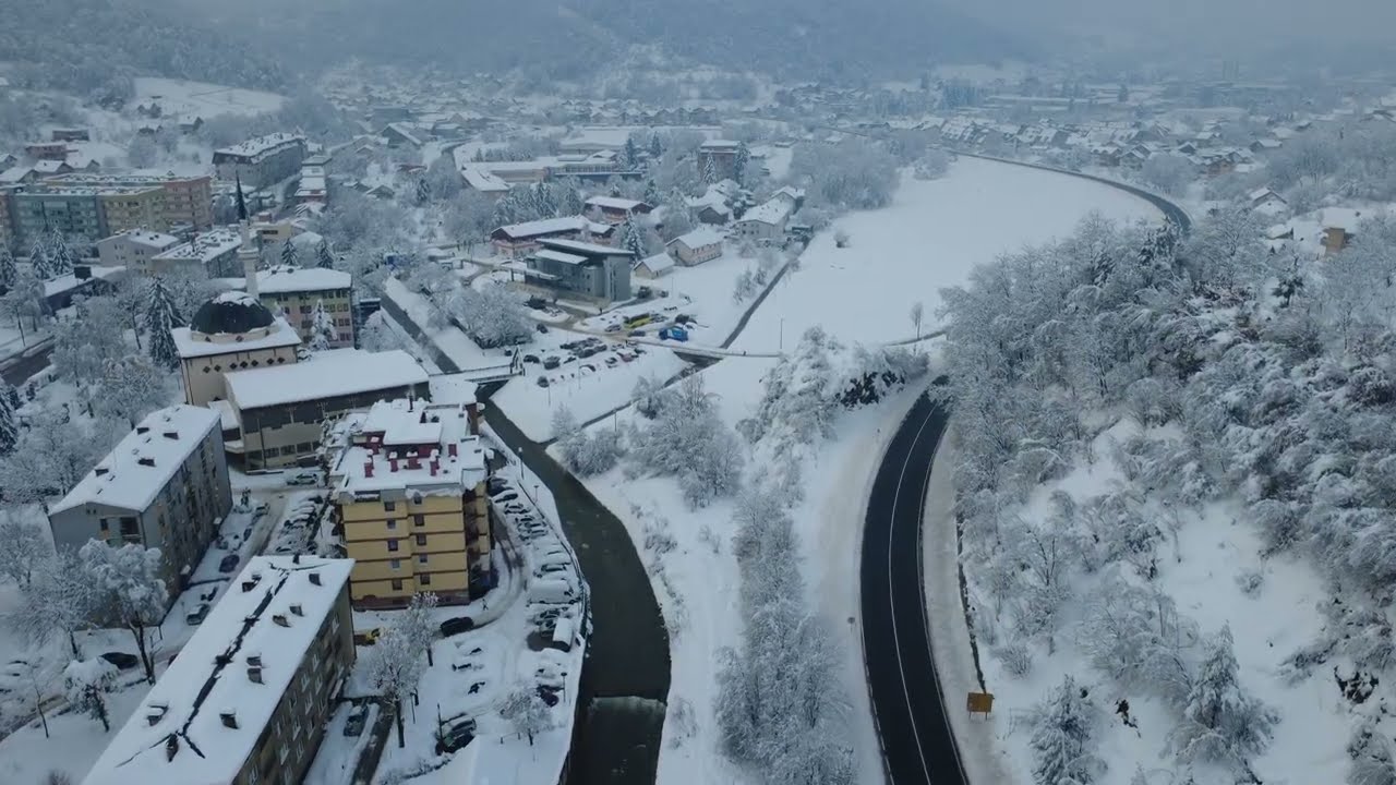 4K Drone video footage - Hadžići winter - 05.01.2026