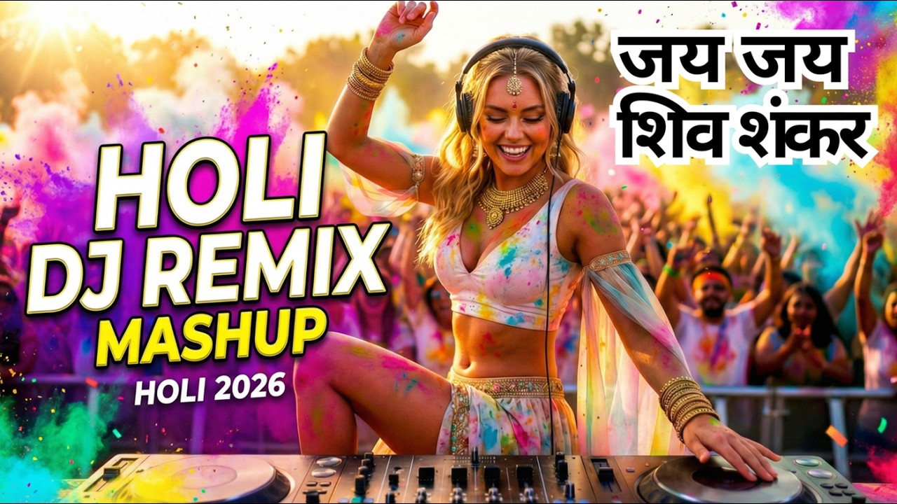 Holi Songs DJ Mashup Mix 2026 | Jai Jai Shiv Shankar | Holi Songs #holi #songs #music #DJRemix