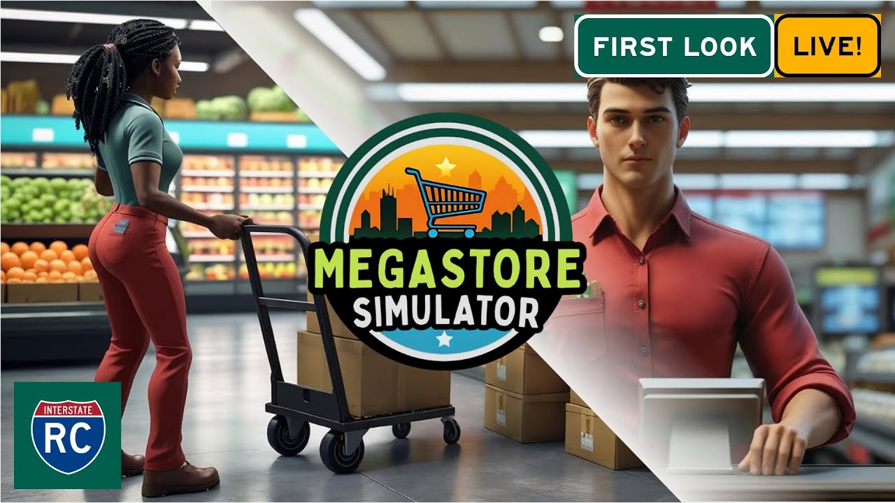 Megastore Simulator First Look Live! - It's New Release Day!  Episode 1