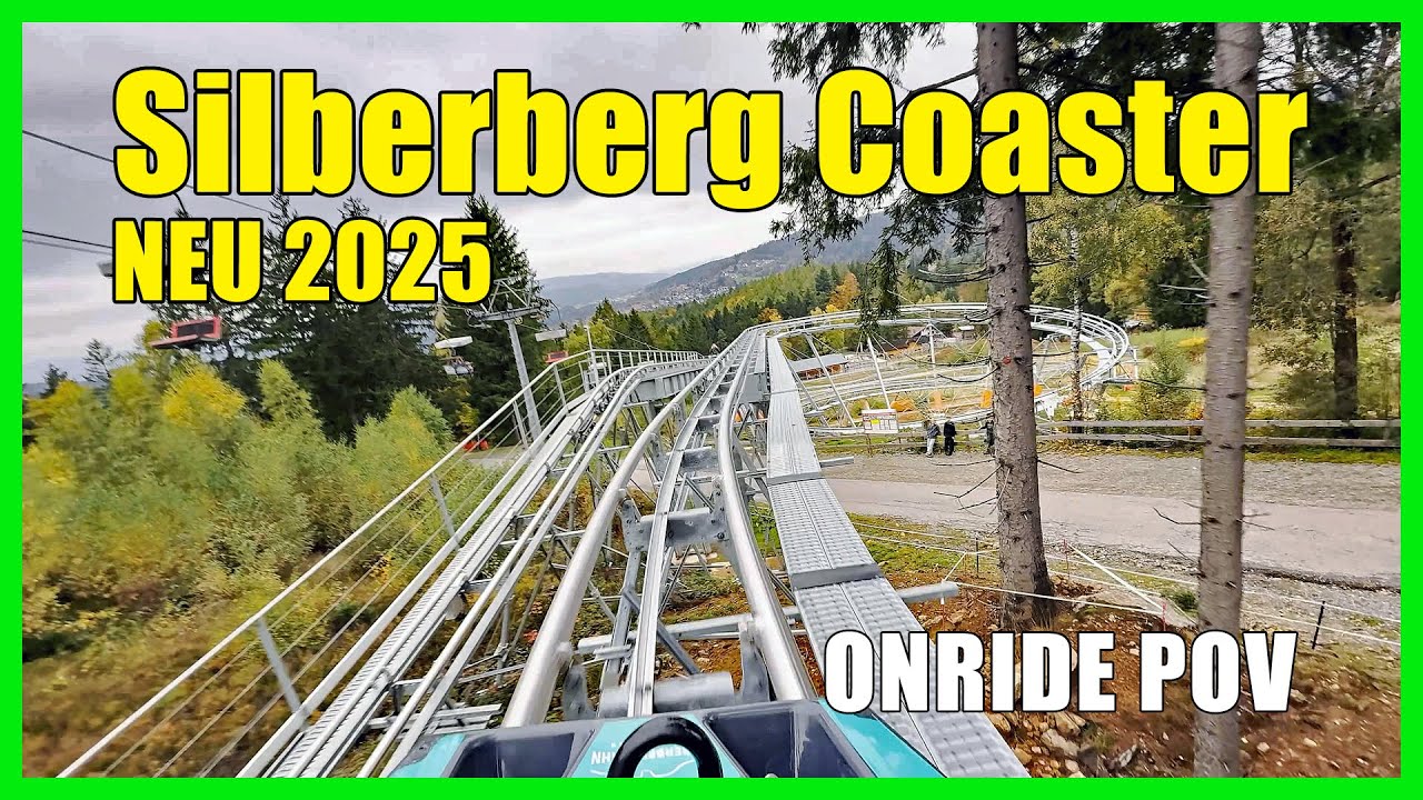 Silberberg Coaster Allwetterrodelbahn vom Typ Alpine Coaster 2.0 Onride POV in Bodenmais Bayern