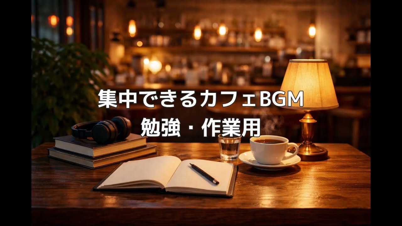 【2時間】勉強に集中できるカフェBGM｜Study Cafe Music for Focus ☕📚　