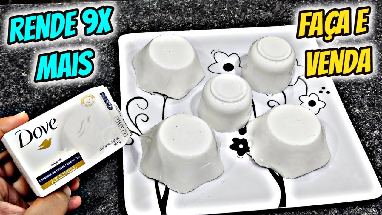 COMO FAZER MULTIPLICAÇÃO DE SABONETE DOVE IGUAL DO MERCADO SUPER PERFUMADO COM 2 FAZ 9 UNIDADES