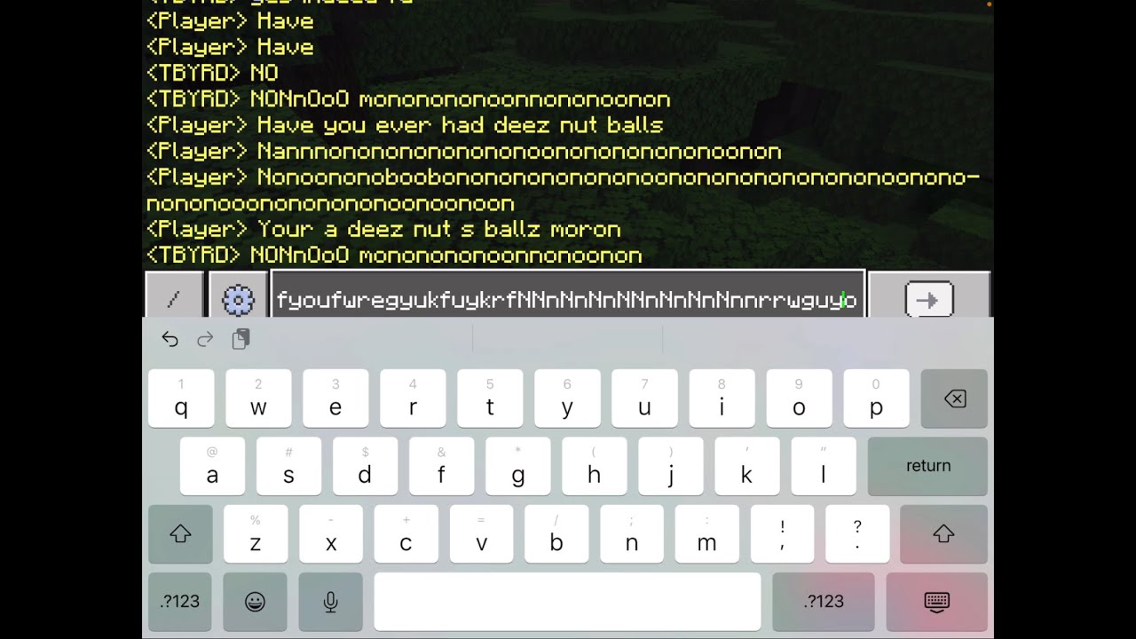 Making random words in Minecraft chat