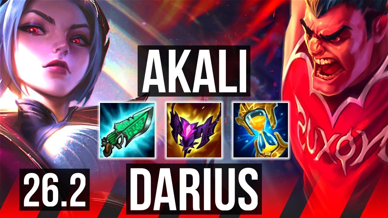 AKALI vs DARIUS (TOP) | 77K damage, 4k gold comeback | KR Master | 26.2