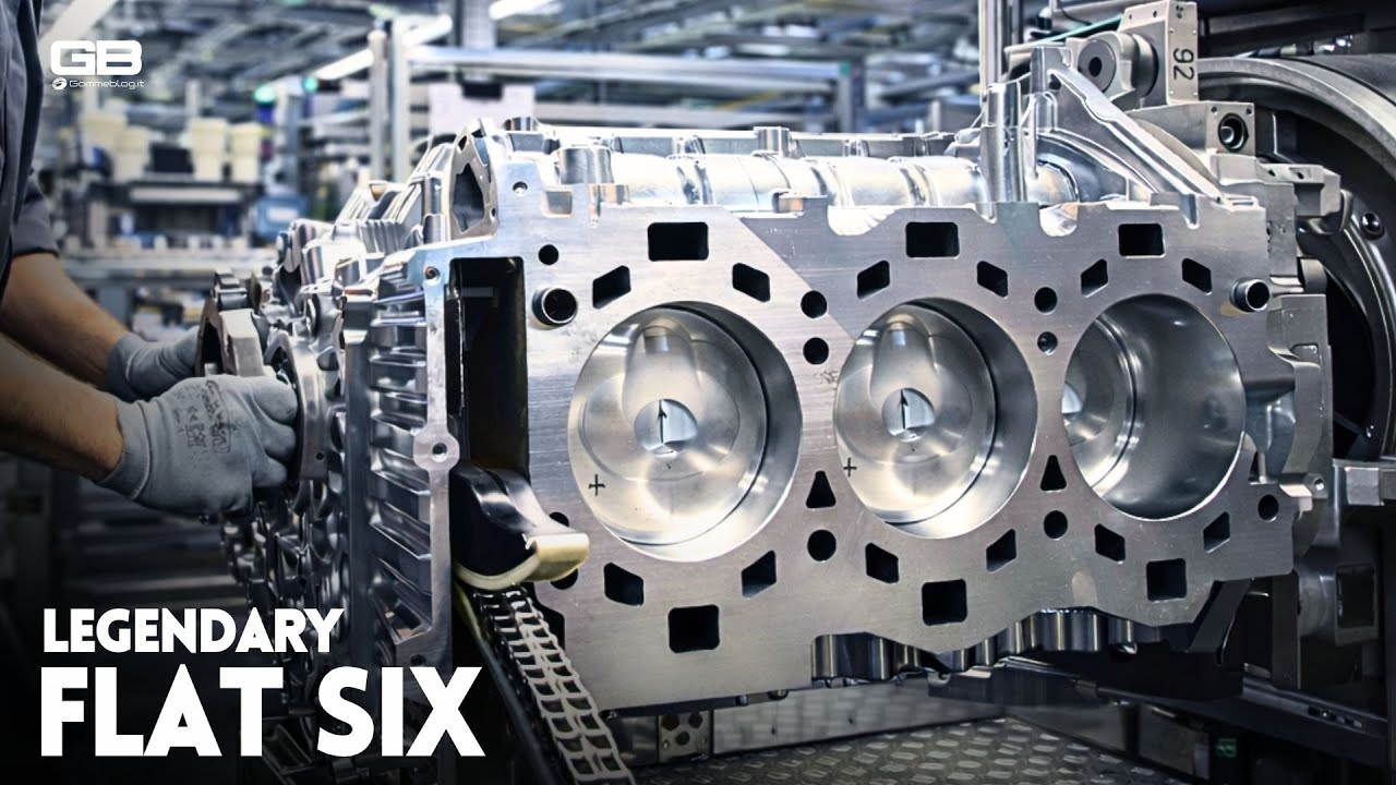 Porsche ENGINE - сборочный конвейер автомобильного завода