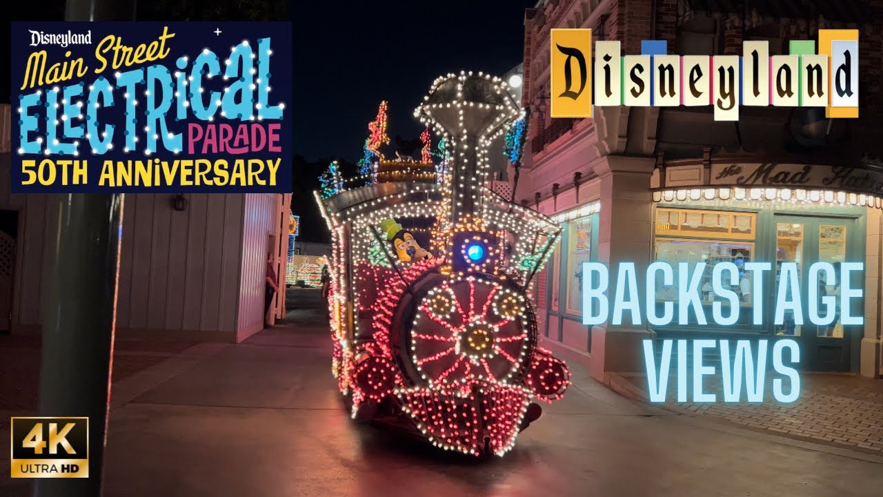 Main Street Electrical Parade with Backstage views Full 4K 2022